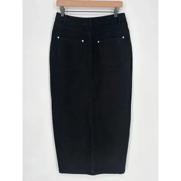 Posse NWT Black Harvey Denim Skirt Size 29 - Picture 8 of 9
